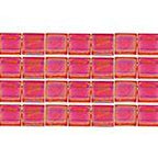 TILA 5x5mm 2Hole approx. 5.2g Red Transparent Matte AB - Too Cute Beads