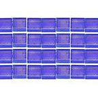 TILA 5x5mm 2Hole approx. 5.2g Ocean Blue Tr. Matte AB - Too Cute Beads