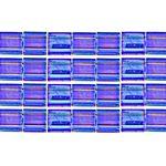 TILA 5x5mm 2Hole approx. 5.2g Ocean Blue Transparent AB - Too Cute Beads