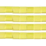 TILA 5x5mm 2Hole approx. 5.2g Lemon Yellow Op. Matte AB - Too Cute Beads