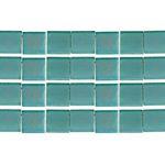TILA 5x5mm 2Hole approx. 5.2g Turquoise Opaque Matte AB - Too Cute Beads