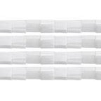 TILA 5x5mm 2Hole approx. 5.2g White Pearl Opaque Ceylon - Too Cute Beads