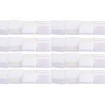 TILA 5x5mm 2Hole approx. 5.2g White Pearl Opaque AB - Too Cute Beads