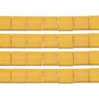 TILA 5x5mm 2Hole approx. 5.2g Mustard Opaque Matte - Too Cute Beads