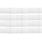 TILA 5x5mm 2Hole approx. 5.2g White Opaque Matte AB - Too Cute Beads