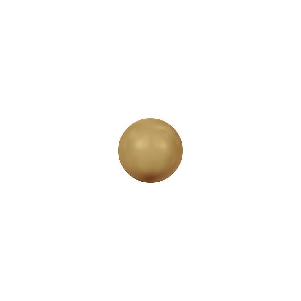 Swarovski 5mm Pearl - Bright Gold (25pc) - Too Cute Beads