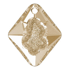 Swarovski 6926 26mm Growing Crystal Rhombus Pendant - Crystal Golden Shadow - Too Cute Beads