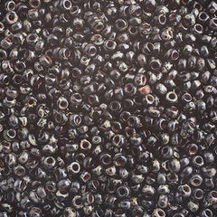 Miyuki Seed Bead 11/0 apx. 22g OP. Black Picasso - Too Cute Beads