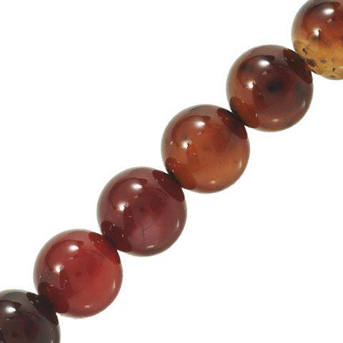 6mm Round Halloween Onyx Beads (Pack of 10)