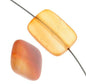 Carnelian 13x18mm Rectangle Beads - Too Cute Beads