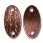 TierraCast - 24.4 x 13mm Oval ID Bar - Copper (1 Piece) - Too Cute Beads