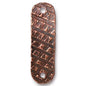 TierraCast - 40.7 x 13mm Distressed ID Bar - Copper (1 Piece) - Too Cute Beads