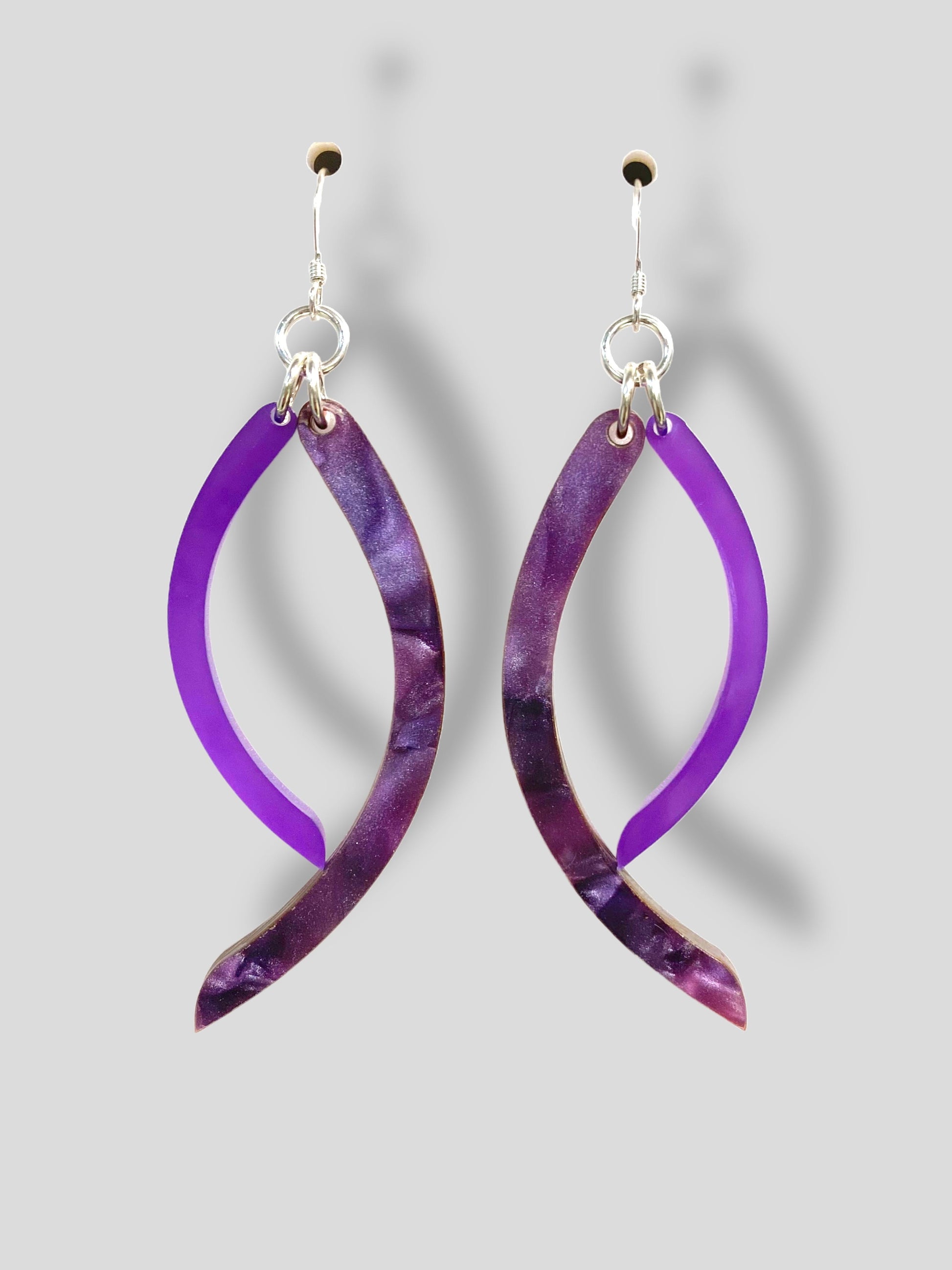 Curved Acrylics Earrings - Jewelry Making Kit
