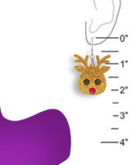 Sparkling Rudolph Christmas Earring Kit - Too Cute Beads