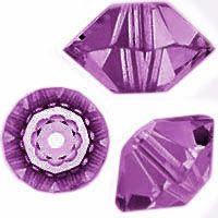 Swarovski 5mm Saucer - Amethyst (10 Pack) - Too Cute Beads