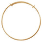 Adjustable Gold Charm Bangle Bracelet (Up to 8 inches) - Too Cute Beads