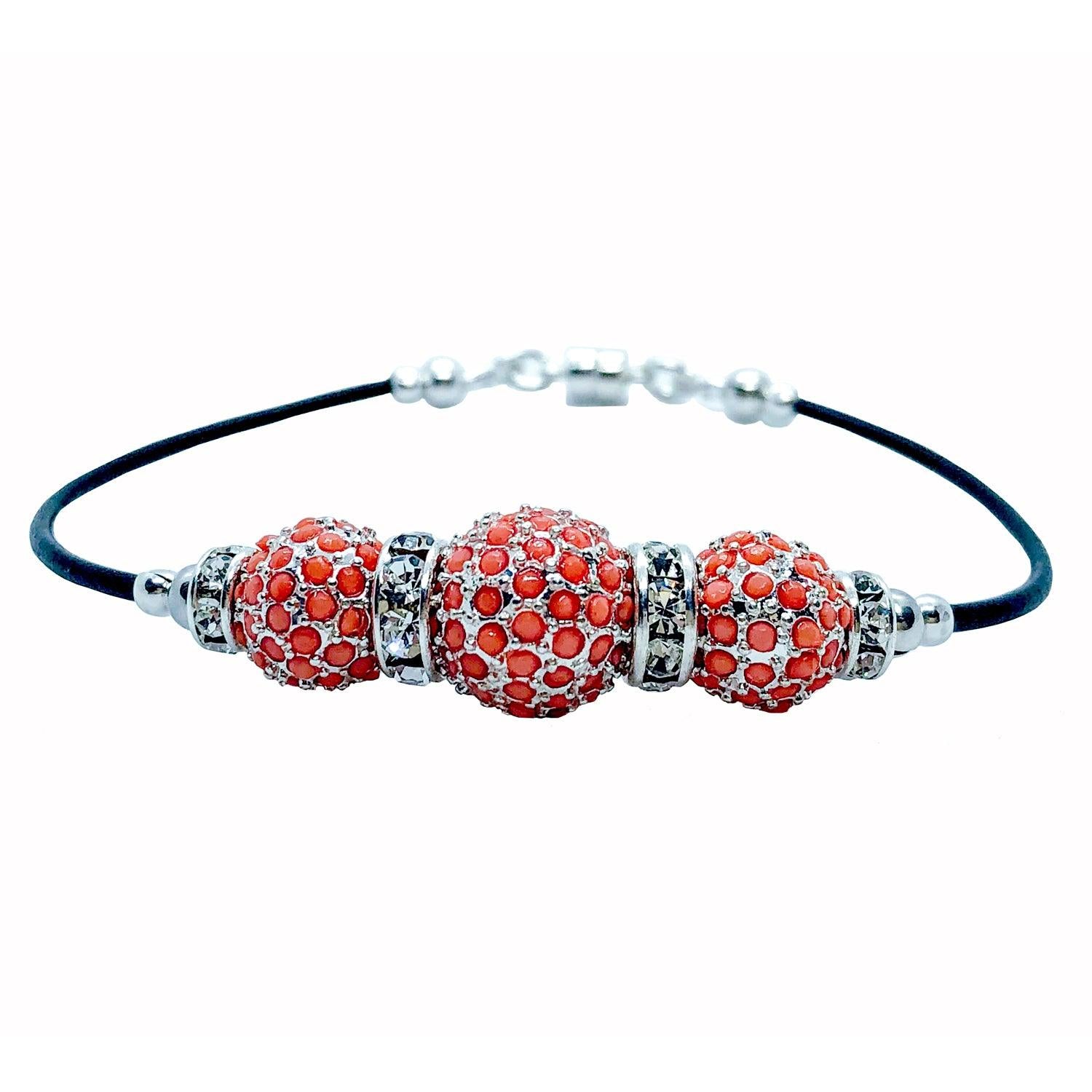 Crystal and Coral Bracelet Kit - Too Cute Beads