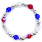 2020 Patriotic Stretch Bracelet Kit - Too Cute Beads