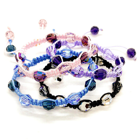 Dulcis bracelet, Cushion cut, Purple | Swarovski