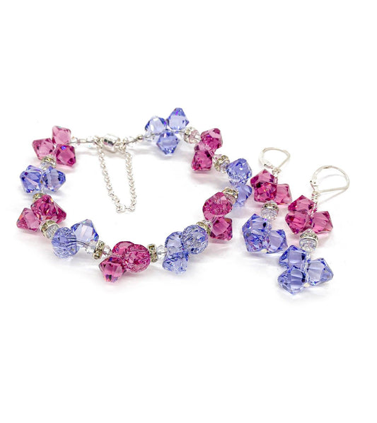 Cotton Rock Candy Bracelet and Earring Kit - Too Cute Beads