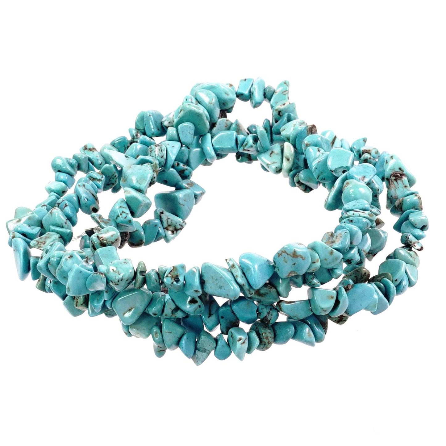 Blue Magnesite Chips (36 inch strand) - Too Cute Beads