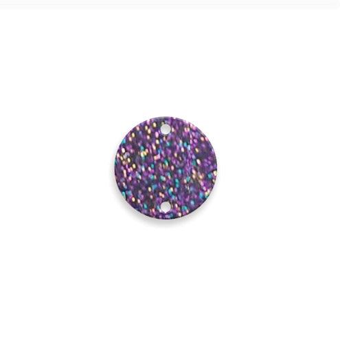 15mm Round Acrylic Connector (2 Hole) - Too Cute Beads