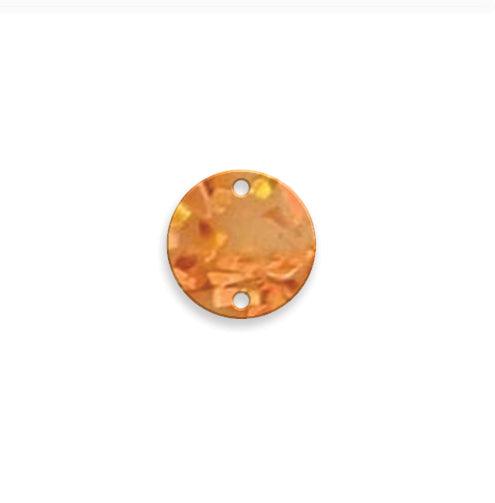 15mm Round Acrylic Connector (2 Hole) - Too Cute Beads