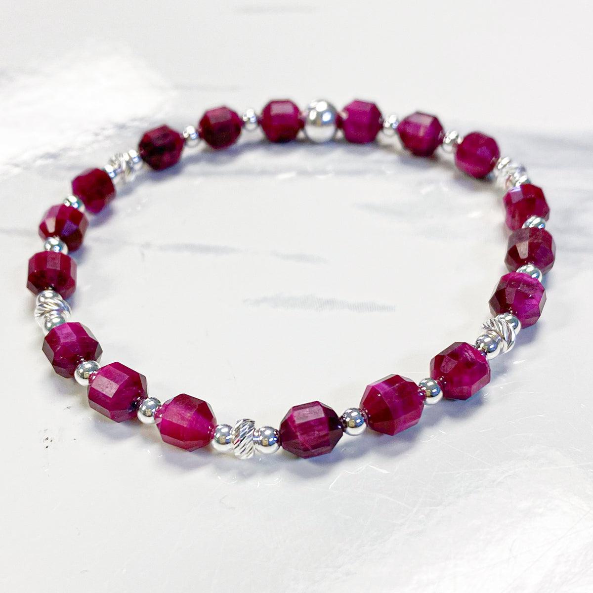 Faceted Hexagon Gemstone Stack Bracelet Kit - Too Cute Beads