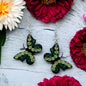 Beautiful Butterfly Acrylic and Crystal Earring Kit - Too Cute Beads