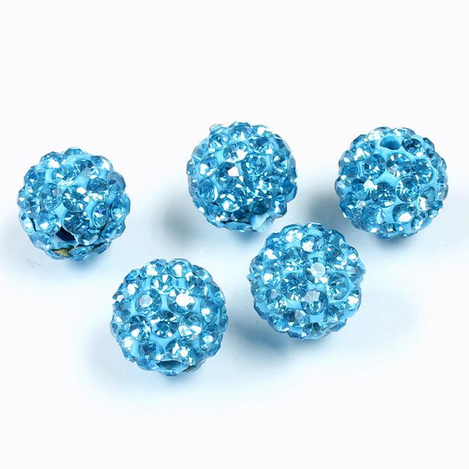 10mm Pave Beads for Shamballa Bracelets (Sold by the Piece) - Too Cute Beads