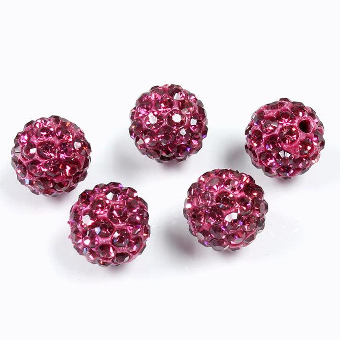 10mm Pave Beads for Shamballa Bracelets (Sold by the Piece) - Too Cute Beads