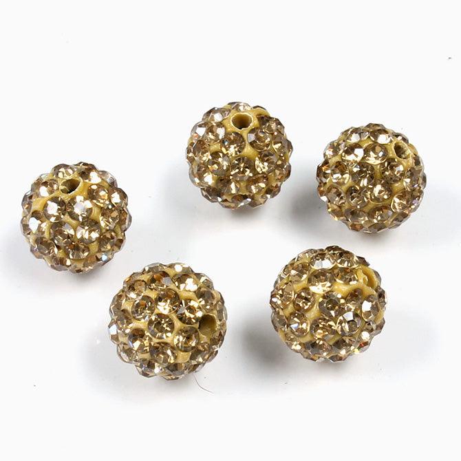 10mm Pave Beads for Shamballa Bracelets (Sold by the Piece) - Too Cute Beads
