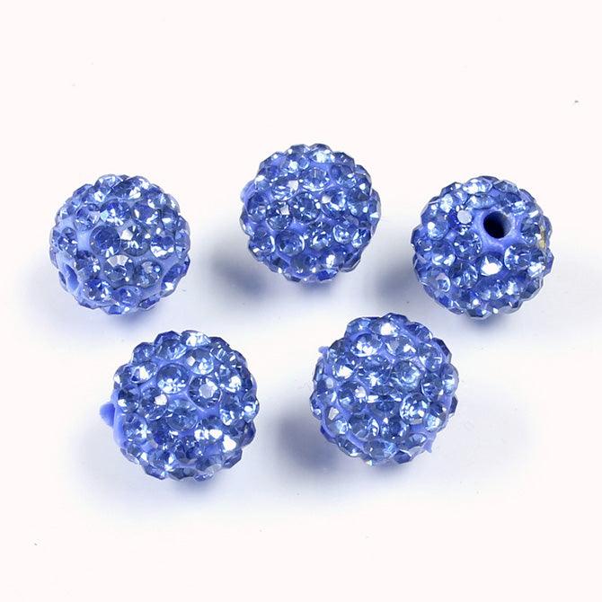 10mm Pave Beads for Shamballa Bracelets (Sold by the Piece) - Too Cute Beads