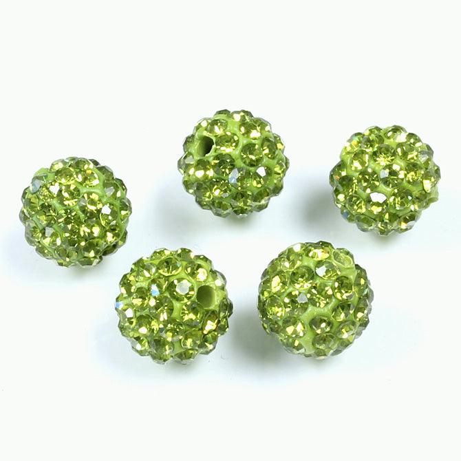 10mm Pave Beads for Shamballa Bracelets (Sold by the Piece) - Too Cute Beads