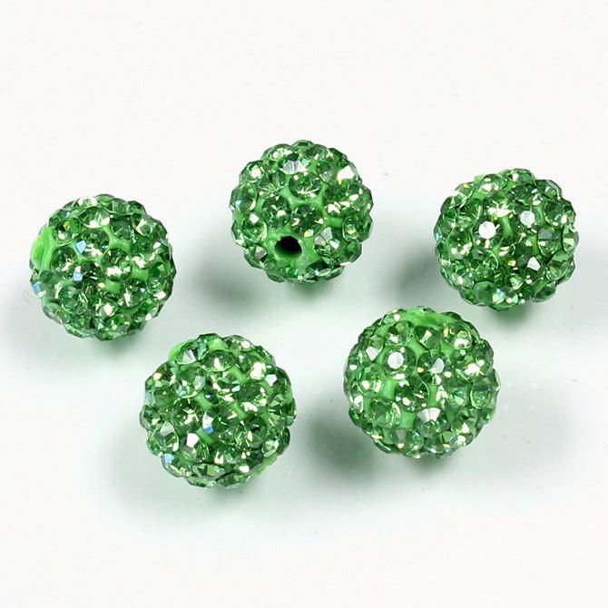 10mm Pave Beads for Shamballa Bracelets (Sold by the Piece) - Too Cute Beads