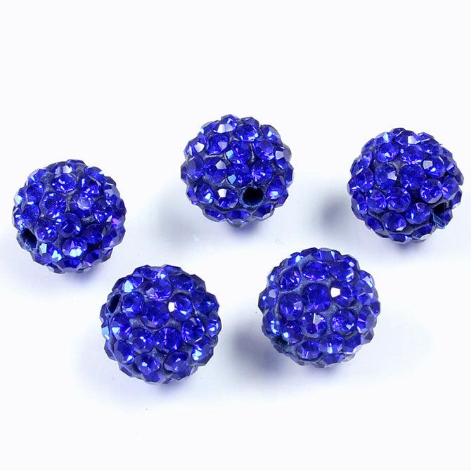 5/10/20 10mm Crystal Paved Clay Disco Ball Shamballa Beads for Bracelets  New2023