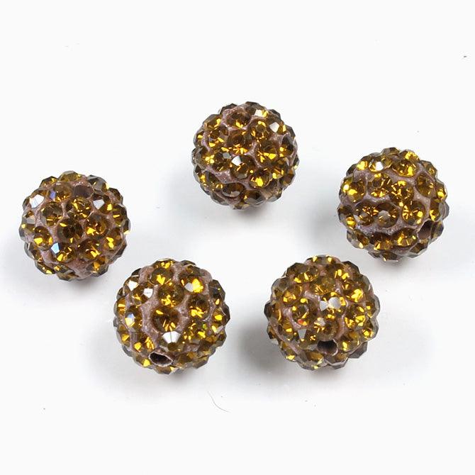 10mm Pave Beads for Shamballa Bracelets (Sold by the Piece) - Too Cute Beads