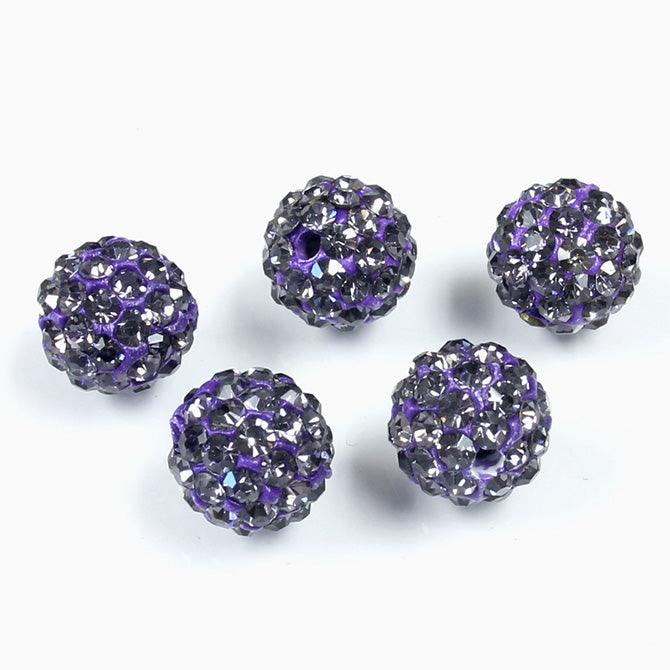 10mm Pave Beads for Shamballa Bracelets (Sold by the Piece) - Too Cute Beads