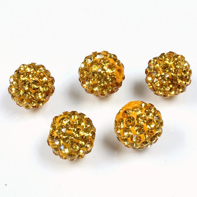 10mm Pave Beads for Shamballa Bracelets (Sold by the Piece) - Too Cute Beads