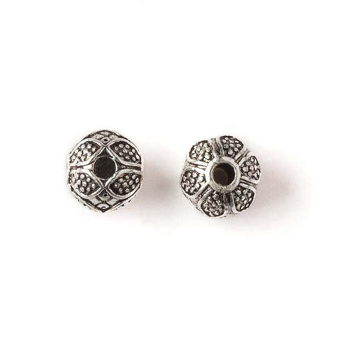 Pewter Guru Bead - 8mm (1 Piece) - Too Cute Beads