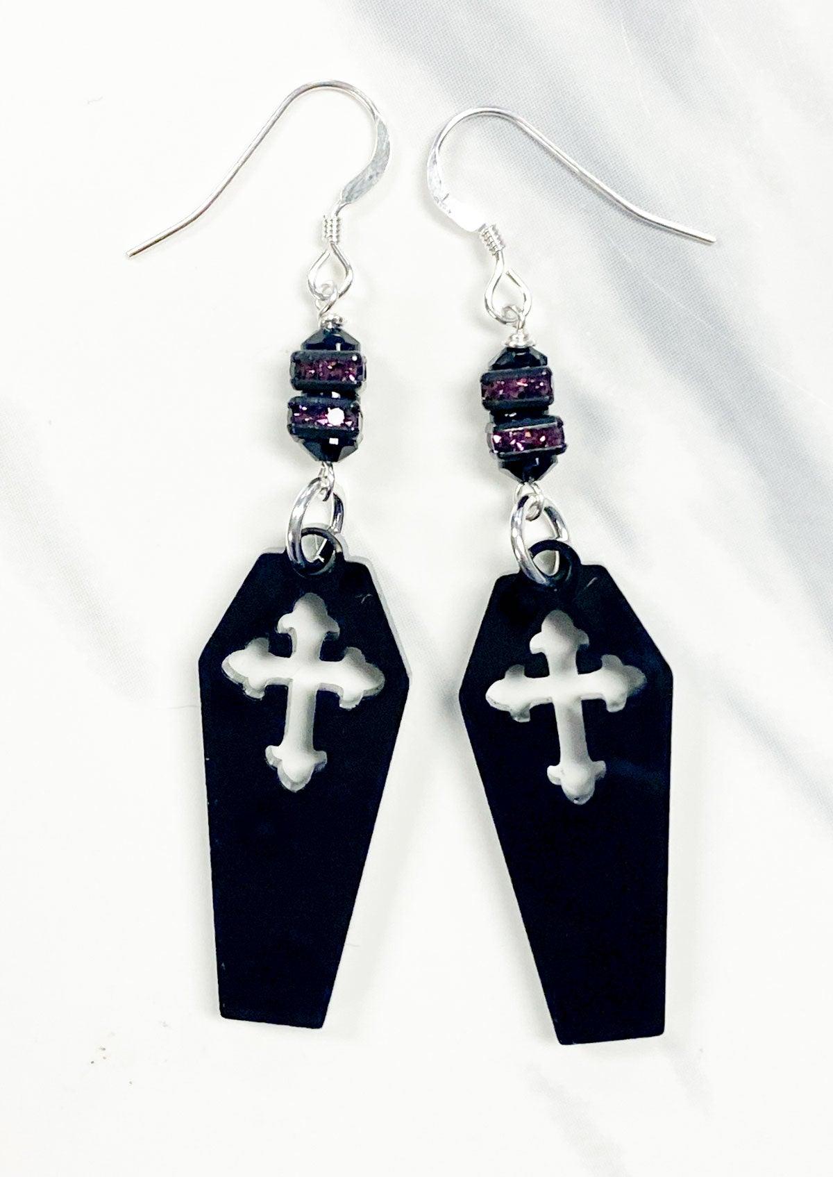 Coffin Halloween Earring Kit - Too Cute Beads