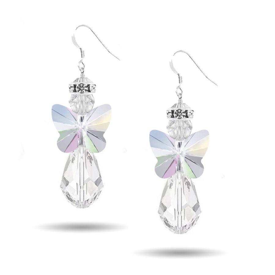 Mini Crystal AB Angel Earring Kit