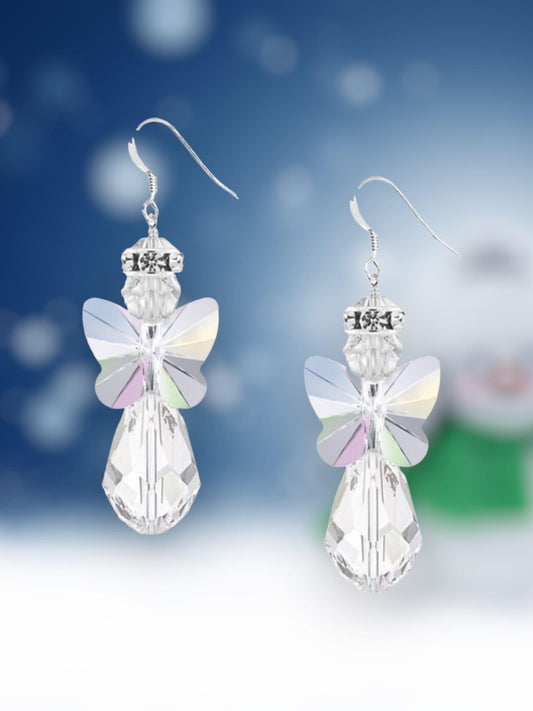 Swarovski Crystal AB Angel Earring Kit - Too Cute Beads