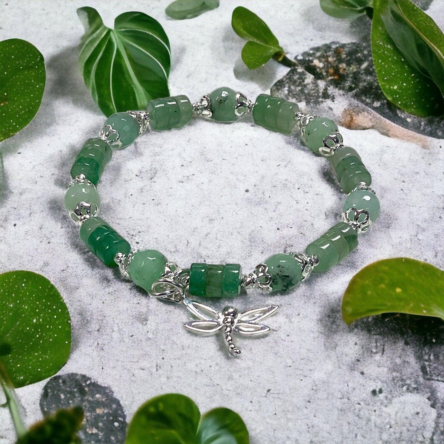 DIY Bracelet Kit - Jade Dragonfly Bracelet - Too Cute Beads