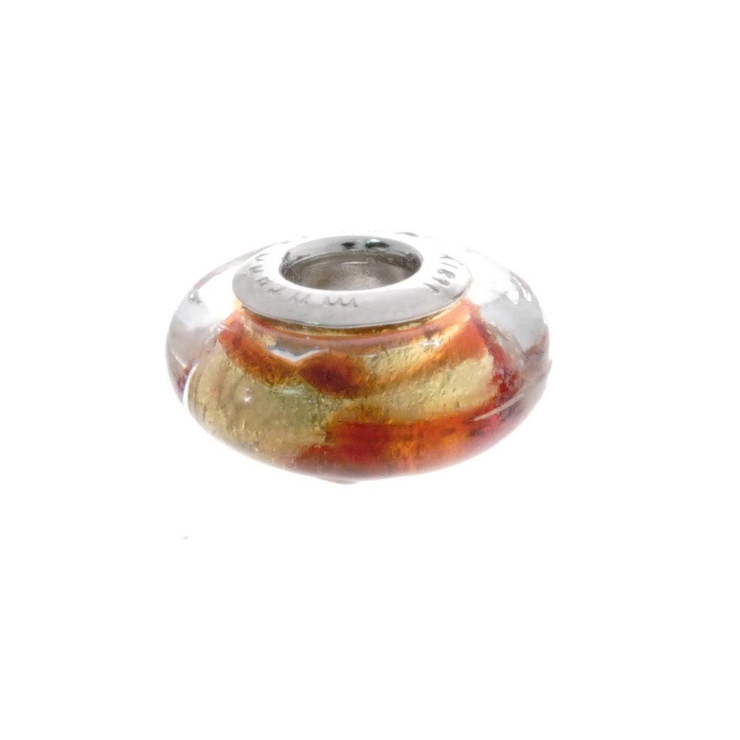 Pandora Style Murano Bead with .925 Sterling Silver Core