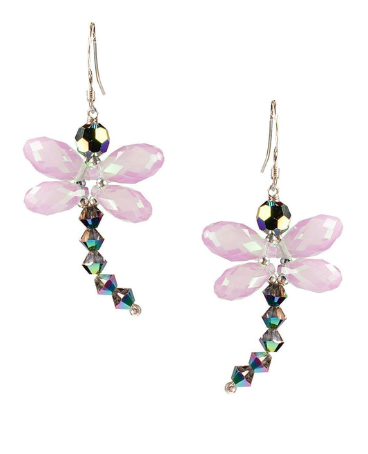 Dragon Fly Earring Kit - Pink Wings - Too Cute Beads