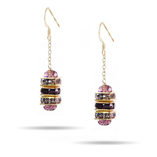 Amethyst Drop Earring Kit - Too Cute Beads