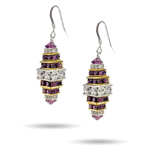 February Squaredell Stack Earring Kit - Too Cute Beads