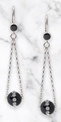 Onyx & CZ Drop Earring Kit - Too Cute Beads