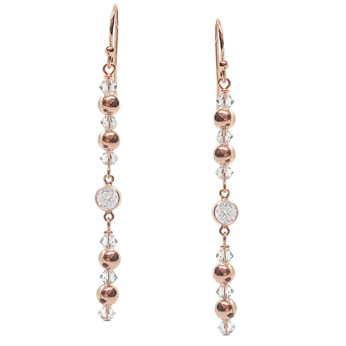 Rose Gold Drop Earring Kit - Too Cute Beads